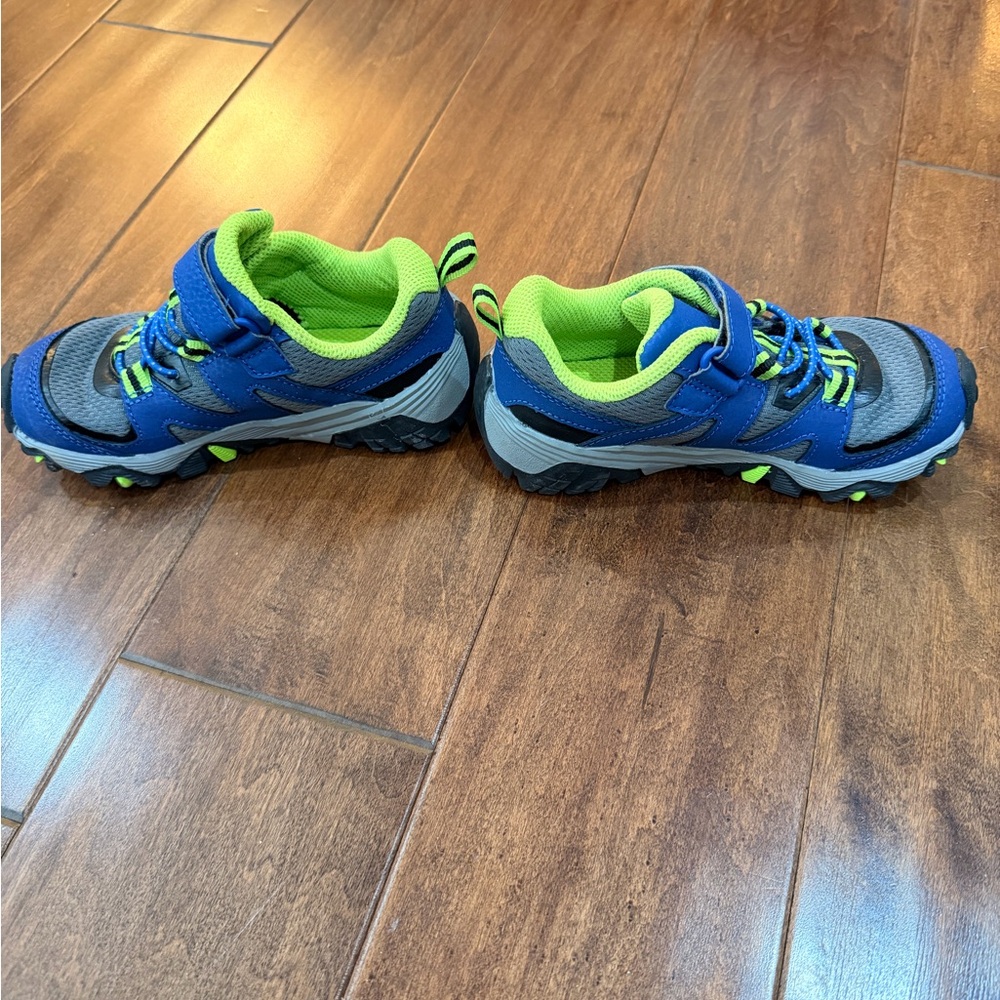 Merrell Kids Blue and Green Velcro Sneakers - Picture 3 of 5
